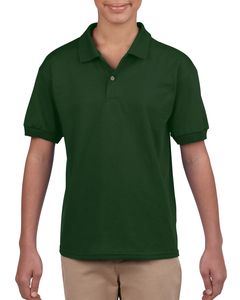 Gildan 8800B - YOUTH S/S JERSEY POLO JUNIOR 6 oz. Forest Green