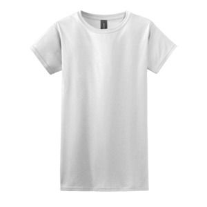 Gildan 64000L - Fitted Ring Spun T-Shirt FOR WOMEN White