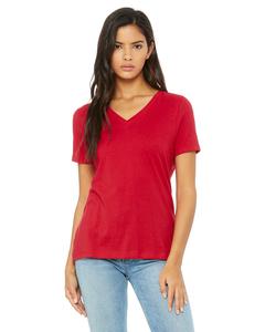 Bella+Canvas 6405 - Missy Jersey Short-Sleeve V-Neck T-Shirt Red
