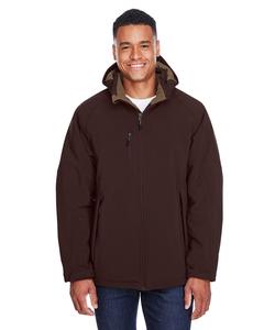 Ash City North End 88159 - Glacier Men's Insulated Soft Shell Jacket With Detachable Hood Dark Chocolate