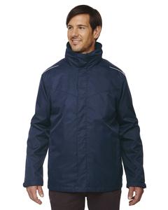 Ash City Core 365 88205T - Region Men's Tall 3-In-1 Jackets With Fleece Liner Classic Navy