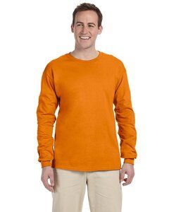 Gildan G240 - Ultra Cotton® 6 oz. Long-Sleeve T-Shirt (2400) Safety Orange