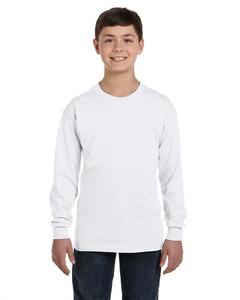 Gildan G540B - Wholesale Youth 5.3 oz. Long-Sleeve T-Shirt White