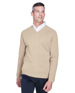 Devon & Jones D475 - Men's V-Neck Sweater Stone