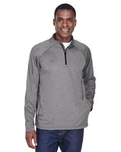 Devon & Jones DG440 - Men's Stretch Tech-Shell® Compass Quarter-Zip Dark Grey Heather