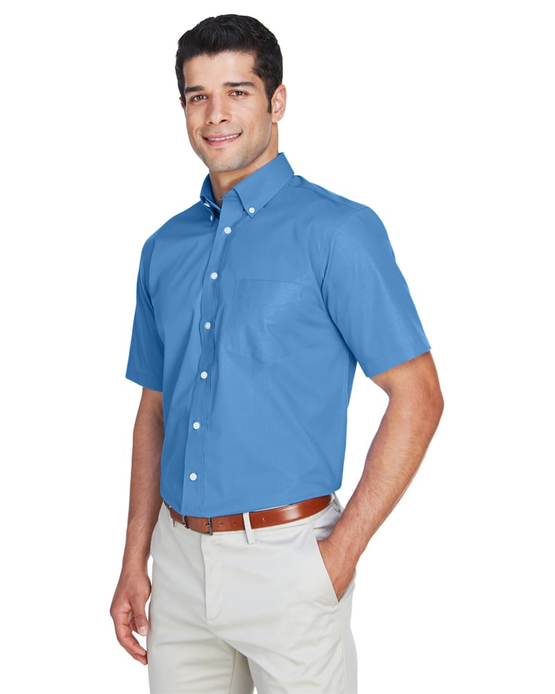 Devon & Jones D620S - Men's Crown Collection Solid Broadcloth Short Sleeve Shirt