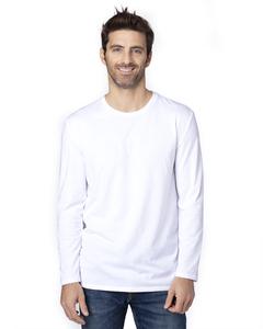 Threadfast 100LS - Unisex Ultimate Long-Sleeve T-Shirt White