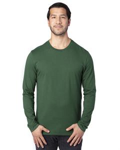 Threadfast 100LS - Unisex Ultimate Long-Sleeve T-Shirt Forest Green