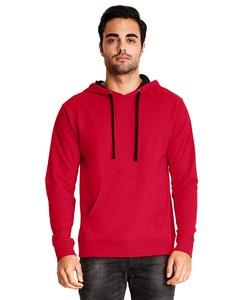 Next Level 9301 - Unisex French Terry Pullover Hoody Red/Black