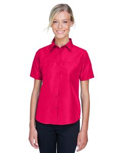 Harriton M580W - Ladies Key West Short-Sleeve Performance Staff Shirt Red