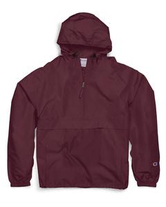 Champion CO200 - Adult Packable Anorak 1/4 Zip Jacket Maroon