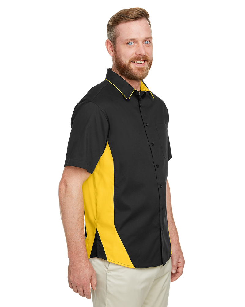 Harriton M586T - Men's Tall Flash IL Colorblock Short Sleeve Shirt