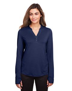 North End NE400W - Ladies Jaq Snap-Up Stretch Performance Pullover Classic Navy