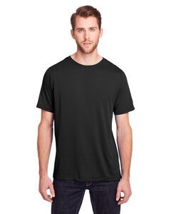 Core365 CE111T - Adult Tall Fusion ChromaSoft Performance T-Shirt Black