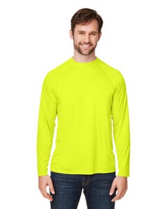 Core365 CE110 - Unisex Ultra UVP Marina Raglan T-Shirt Safety Yellow