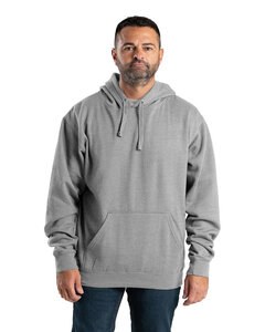 Berne SP402GY - Men's Signature Sleeve Hooded Pullover Sweatshirt Grey