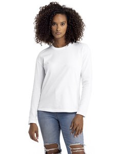 Next Level 3911NL - Ladies Relaxed Long Sleeve T-Shirt White