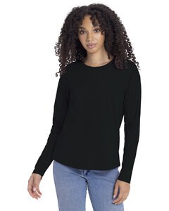 Next Level 3911NL - Ladies Relaxed Long Sleeve T-Shirt Black