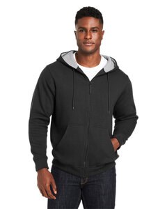 Harriton M711T - Men's Tall ClimaBloc Lined Heavyweight Hooded Sweatshirt Black