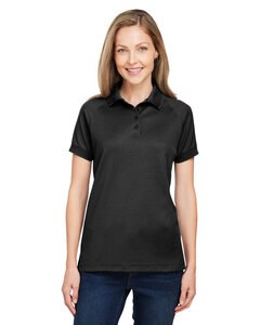 Harriton M208W - Ladies Charge Snag and Soil Protect Polo Black