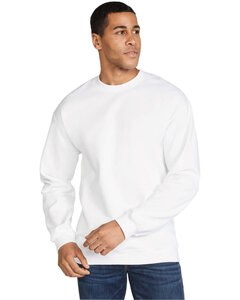 Gildan SF000 - Adult Softstyle® Fleece Crew Sweatshirt White