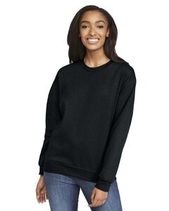 Gildan SF000 - Adult Softstyle® Fleece Crew Sweatshirt Black