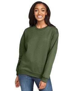 Gildan SF000 - Adult Softstyle® Fleece Crew Sweatshirt Military Green