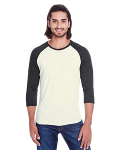 Threadfast 302G - Unisex Triblend 3/4-Sleeve Raglan